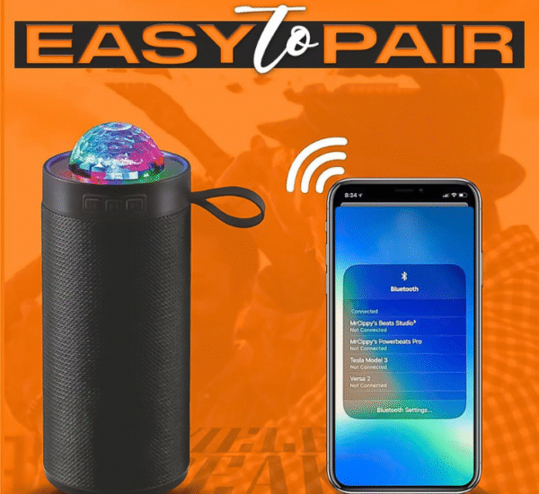 Eco Bazaar Easy-to-Pair Bluetooth Speaker with LED Light Show - Image 5