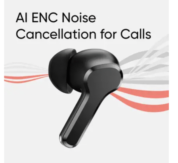 realme Buds T110 with AI ENC for calls, upto 38 hours of Playback and Fast Charging Bluetooth  (Black, True Wireless) - Image 7