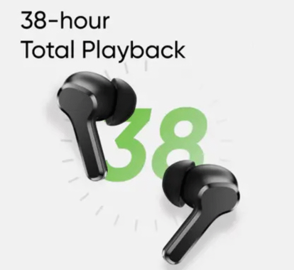 realme Buds T110 with AI ENC for calls, upto 38 hours of Playback and Fast Charging Bluetooth  (Black, True Wireless) - Image 9
